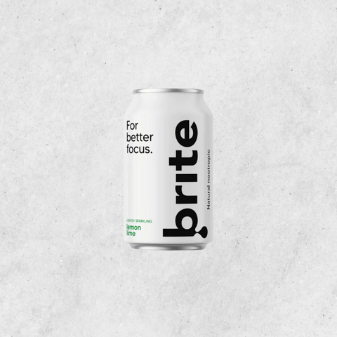 Nootropinis gėrimas BRITE citrinų ir laimų skonio, 330 ml