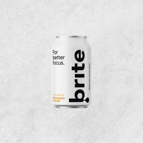 Nootropinis gėrimas BRITE ananasų ir mangų skonio, 330 ml