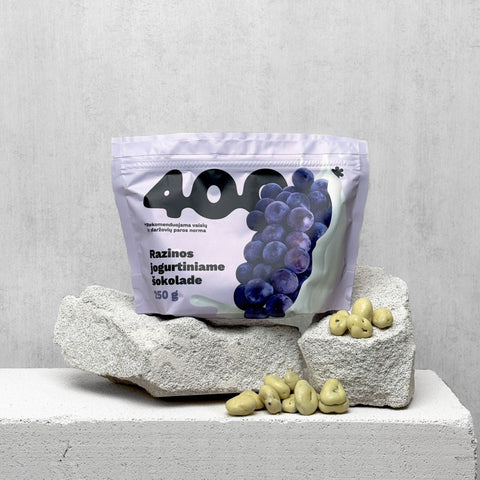 Razinos jogurtiniame šokolade, 250 g