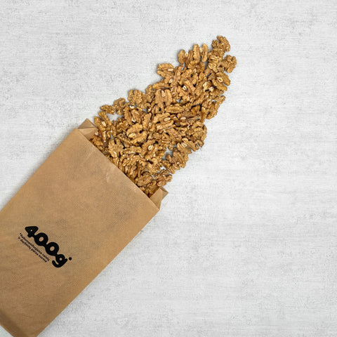Graikiniai riešutai puselėmis, gliaudyti rankomis, premium klasės, 500 g