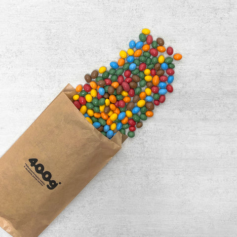 Žemės riešutai pieniškame šokolade "vaivorykštės spalvos", 500 g