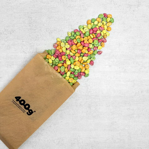 Razinos spalvotame pieniškame šokolade, 500 g
