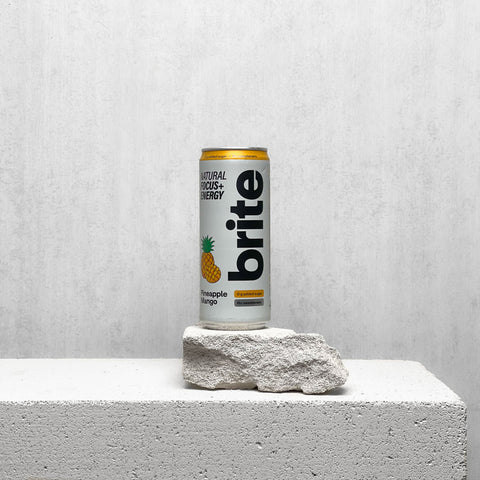 Nootropinis gėrimas BRITE ananasų ir mangų skonio, 330 ml